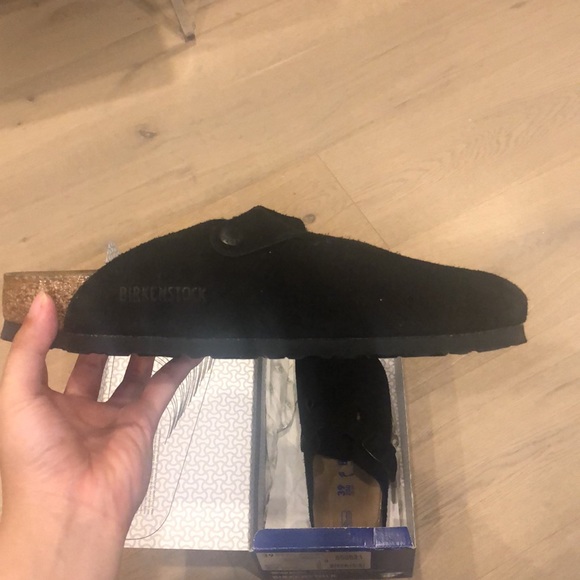 Birkenstock Boston BS Black Narrow Fit - Picture 2 of 4